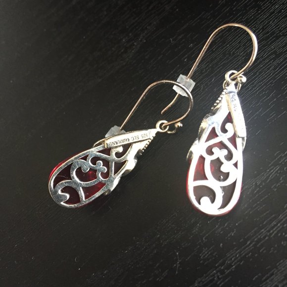 SLC THAILAND SILVER 925 & GEMSTONE EARRINGS - Picture 4 of 5